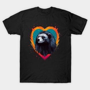 Honey Badger Valentine Day T-Shirt